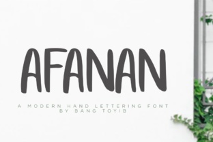Afanan Brush Font: Playful Charm for Handmade Designs