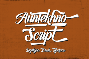 Auntekhno Script: A Bold Handwritten Font for Campaigns