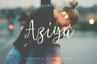Aziya Calligraphy Font for Elegant Web Design