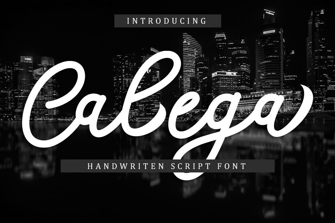 Calega: A Modern Script Font for Digital Branding