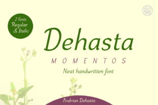 Dehasta Momentos Font: A Charming Handwritten Typeface for Brands