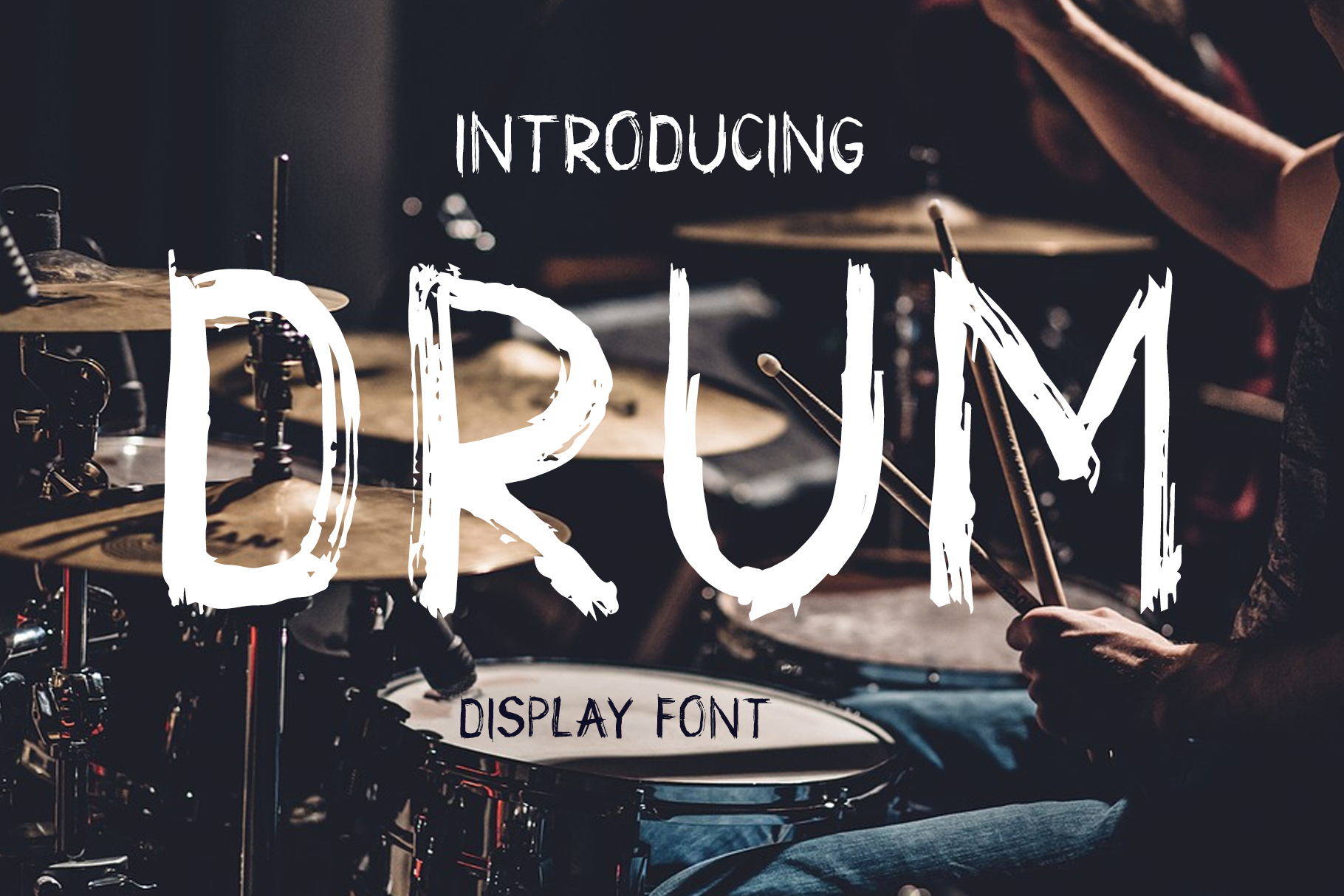Drum Typeface for Bold Brand Display