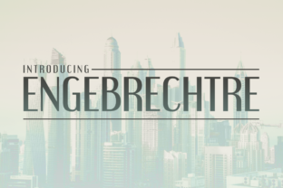 Engebrechtre Font for Handmade Labels and Display Design