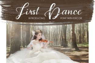 First Dance Handwritten Font for Romantic Web Typography