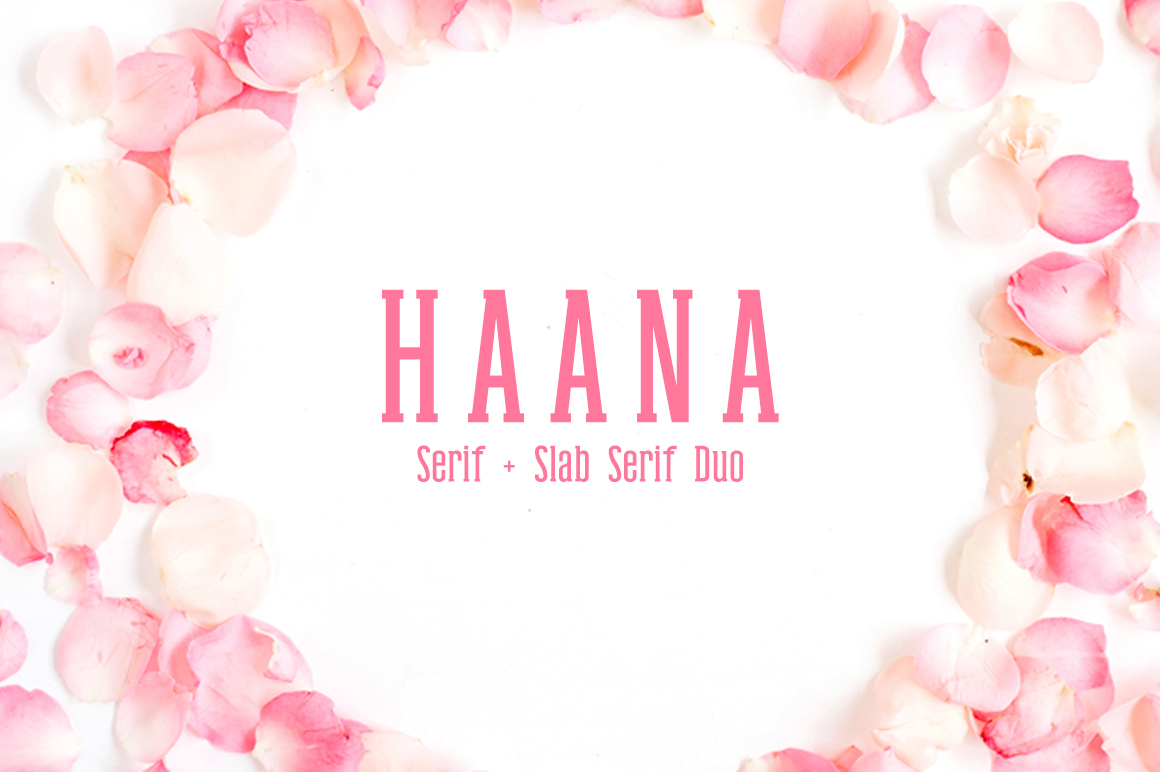 Haana Duo Font: Delicate Sans + Slab Serif for Handmade Creators