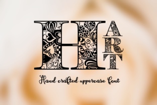 Hart: A Handcrafted Decorative Uppercase Font for Editorial Charm