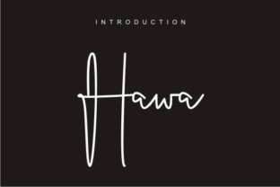 Hawa Font: A Thin Monoline Signature for Maker Magic