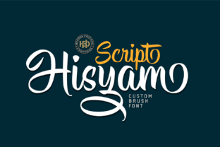 Hisyam Brushpen Calligraphy Font for Handmade Labels and Branding