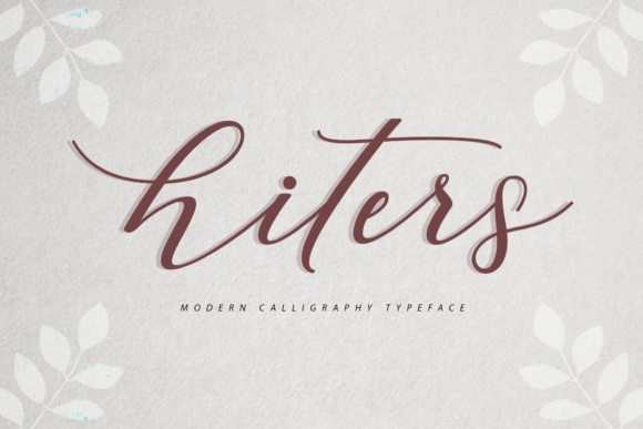 Hiters Script Font for Luxurious Digital Branding