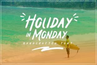 Holiday in Monday: A Handcrafted Sans Serif Font for Joyful Editorial Design