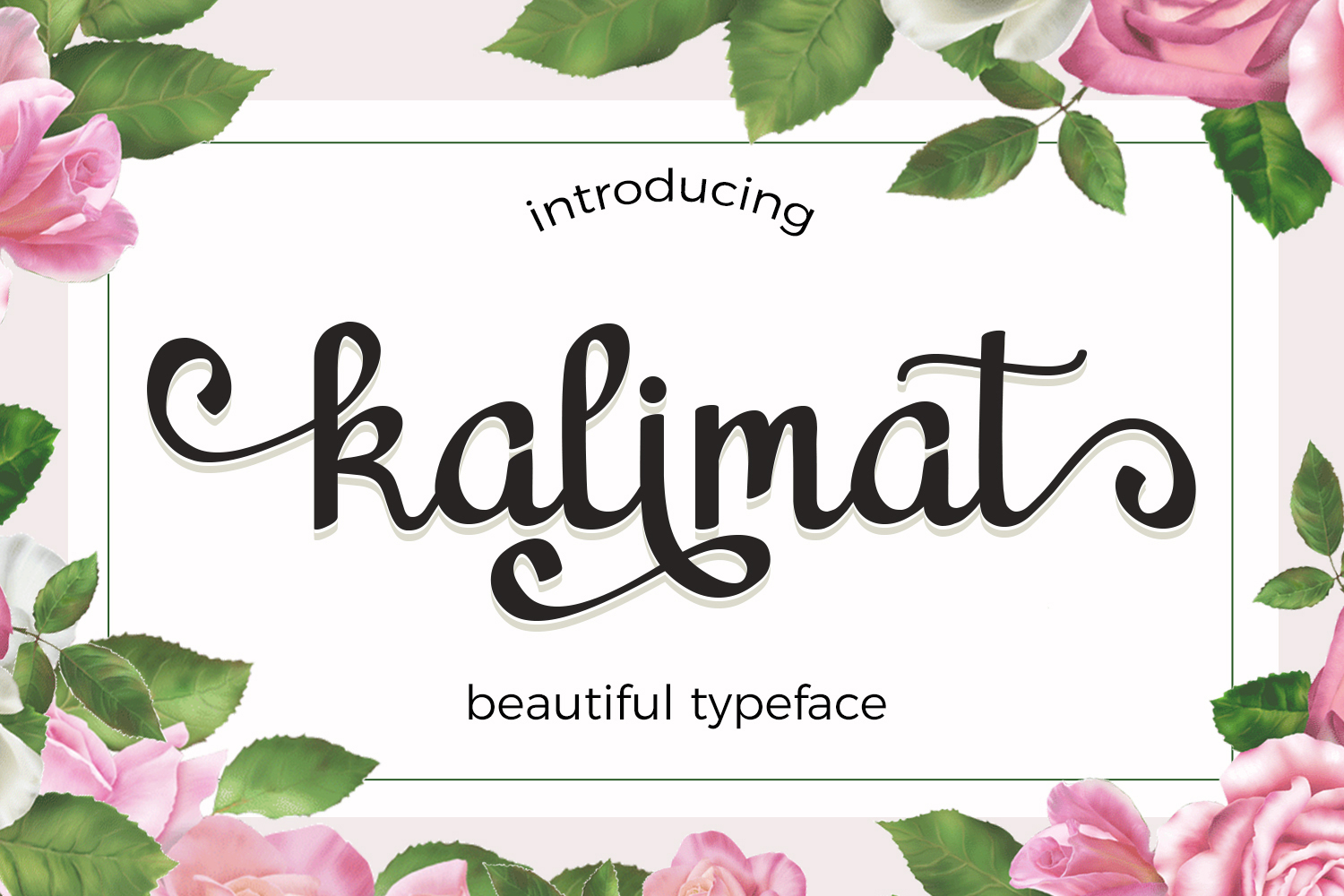 Kalimat: A Practical & Romantic Script Font for Makers