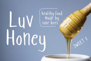 Luv Honey: A Handwritten-Style Sans Serif Font for Branding