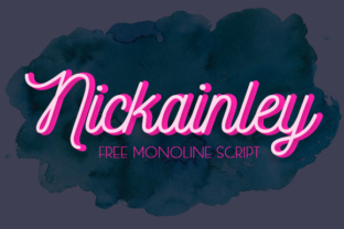 Nickainley Font: Free Monoline Script for Timeless Branding