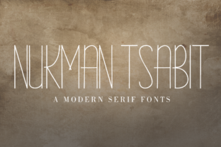 Nukman Tsabit: A Modern Thin Serif Font for Makers