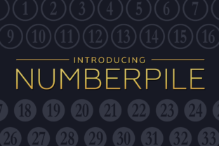 Numberpile Font: A Quirky Display Typeface for Playful Branding