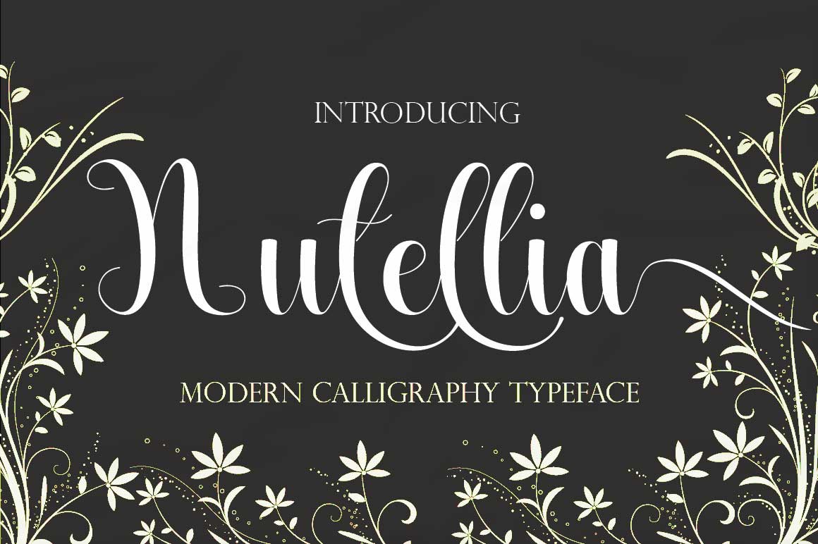 Nutellia: A Premium Freebies Script Font Worth Downloading