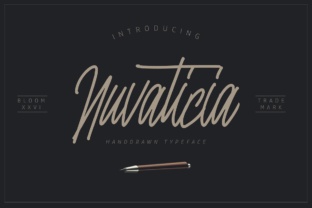 Nuvanticia Script Handwritten Font for Elegant Signature Design