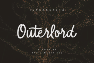 Outerlord Marker Signature Font for Crafts and Product Design