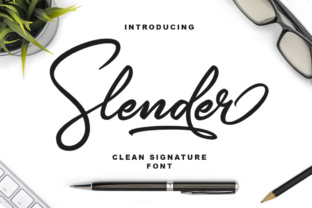 Slender: A Handcrafted Script Font for Makers