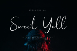 Sweet Yell Script Font for Handmade Product Design