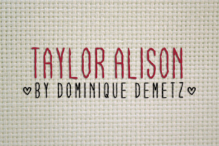Taylor Alison: A Stitching-Inspired Decorative Font for Editorial Design