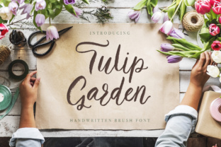 Tulip Garden Script: A Playful Textured Handwritten Font for Makers