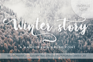 Winter Story Script Font for Wintery Campaigns